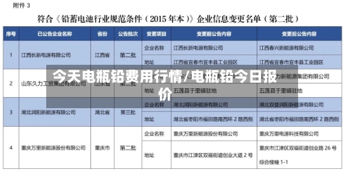 今天电瓶铅费用行情/电瓶铅今日报价