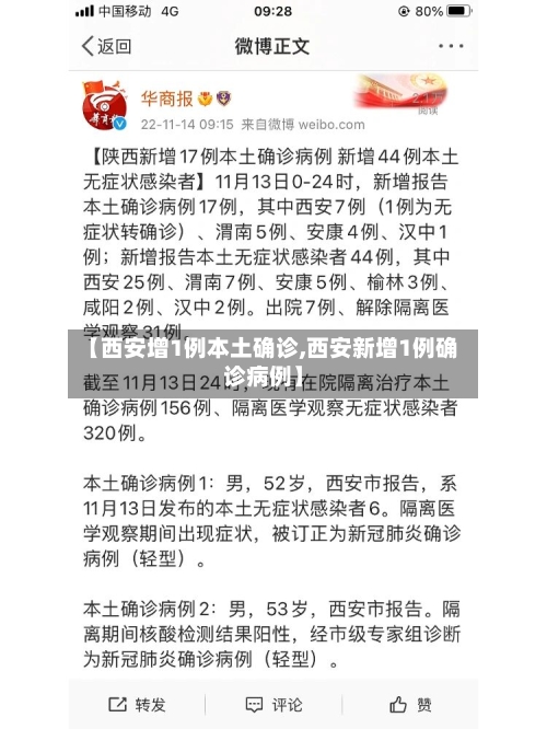 【西安增1例本土确诊,西安新增1例确诊病例】
