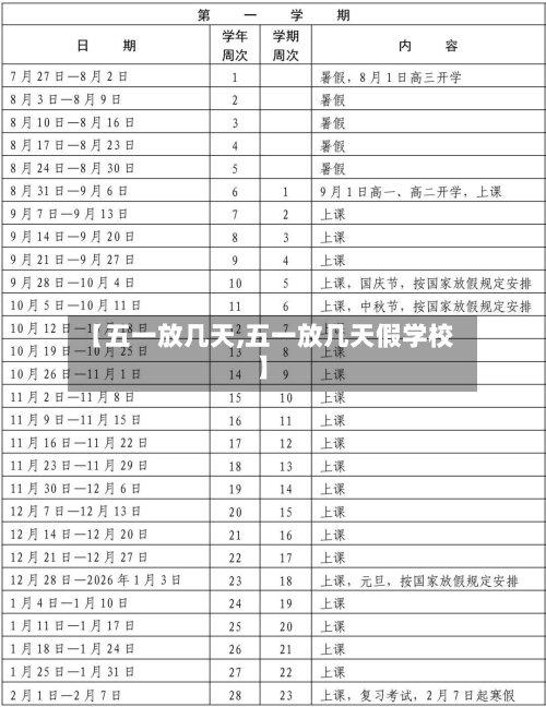 【五一放几天,五一放几天假学校】