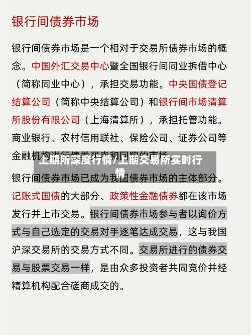 上期所深度行情/上期交易所实时行情
