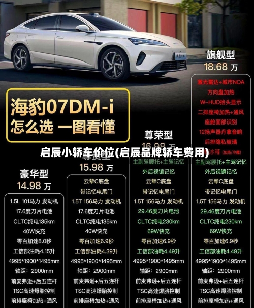 启辰小轿车价位(启辰品牌轿车费用)-第2张图片