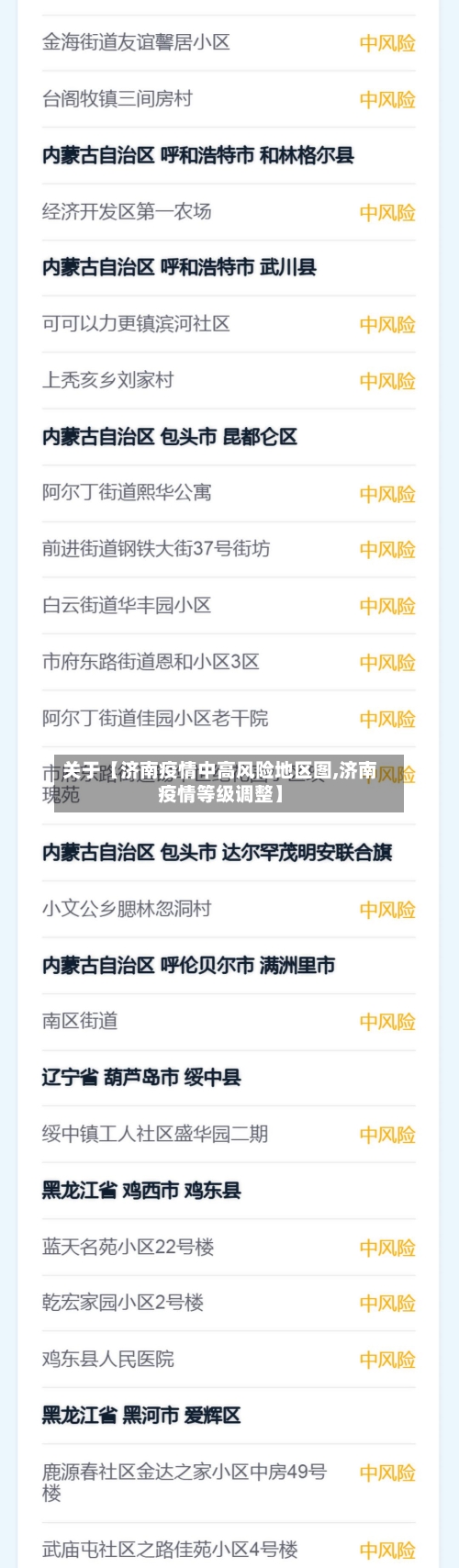 关于【济南疫情中高风险地区图,济南疫情等级调整】-第2张图片