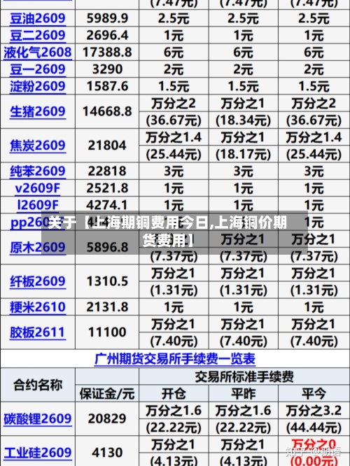 关于【上海期铜费用今日,上海铜价期货费用】-第3张图片