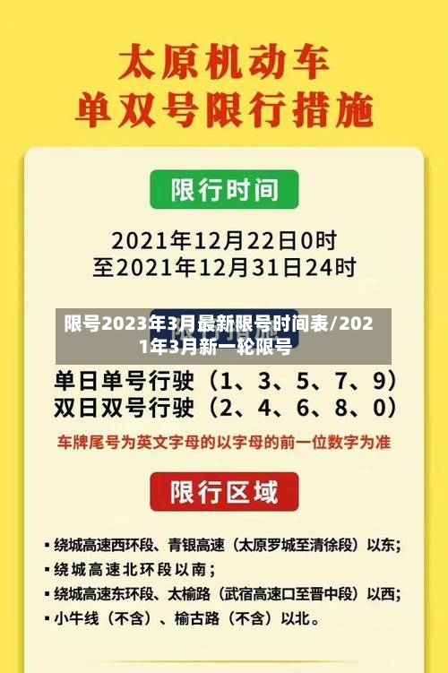 限号2023年3月最新限号时间表/2021年3月新一轮限号