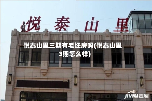 悦泰山里三期有毛坯房吗(悦泰山里3期怎么样)