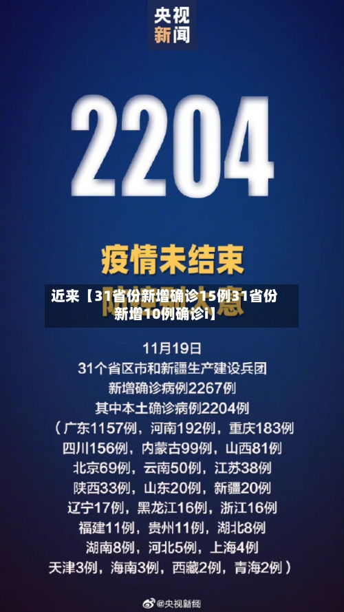 近来【31省份新增确诊15例31省份新增10例确诊i】-第2张图片