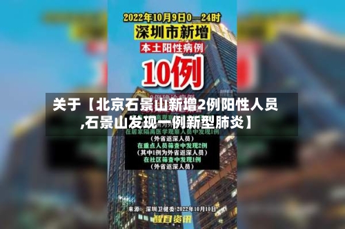 关于【北京石景山新增2例阳性人员,石景山发现一例新型肺炎】