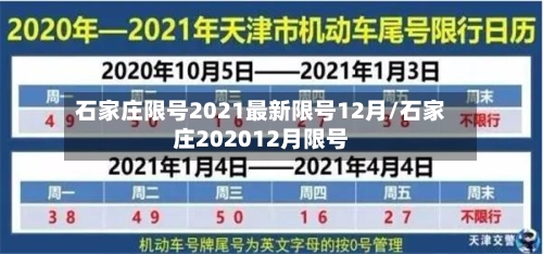 石家庄限号2021最新限号12月/石家庄202012月限号-第3张图片