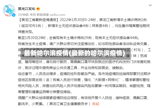 最新哈尔滨疫情(最新的哈尔滨疫情)-第2张图片