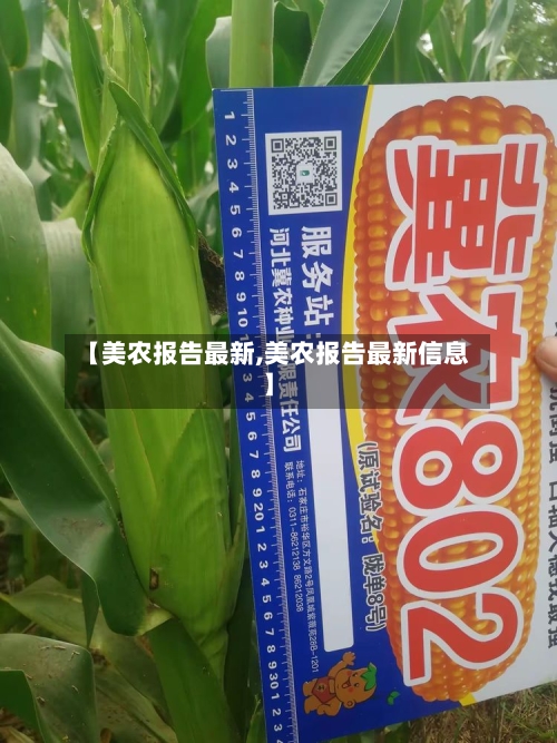【美农报告最新,美农报告最新信息】