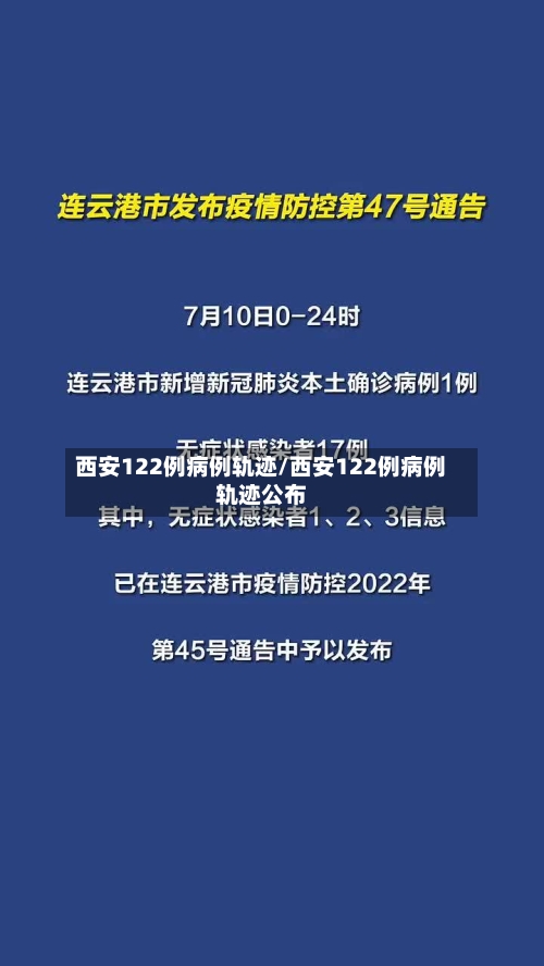 西安122例病例轨迹/西安122例病例轨迹公布