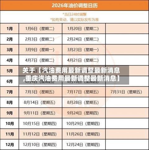 关于【汽油费用最新调整最新消息,重庆汽油费用最新调整最新消息】-第2张图片