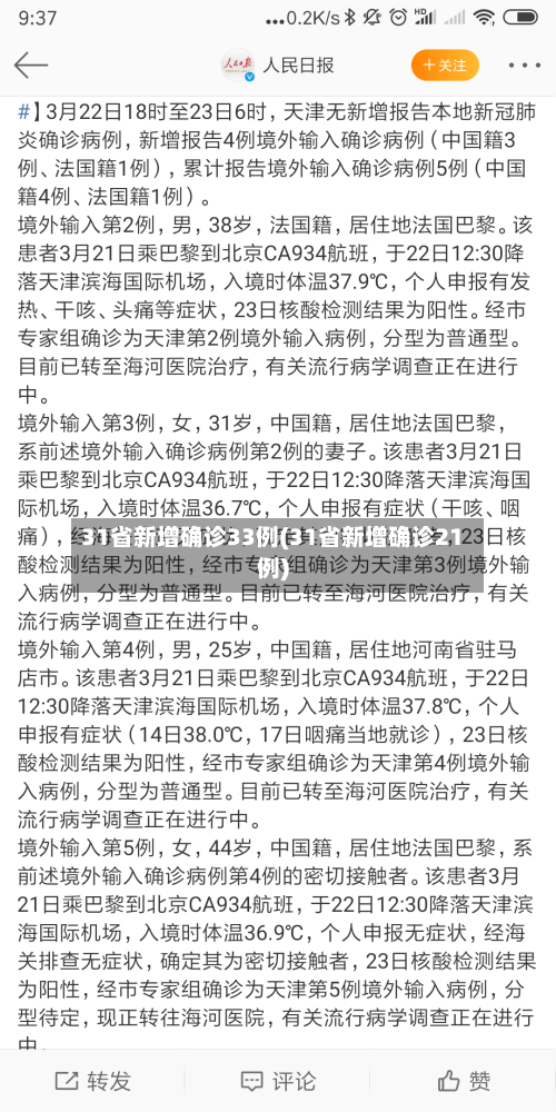 31省新增确诊33例(31省新增确诊21例)-第3张图片