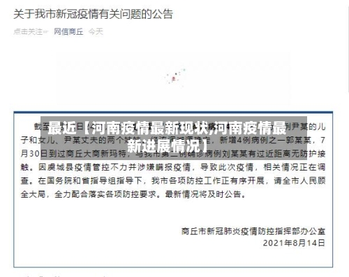 最近【河南疫情最新现状,河南疫情最新进展情况】-第2张图片