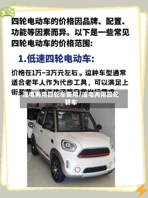 油电两用四轮车费用/油电两用四轮轿车