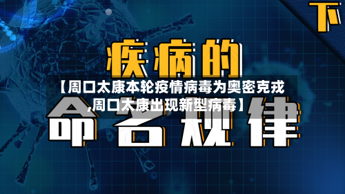 【周口太康本轮疫情病毒为奥密克戎,周口太康出现新型病毒】-第2张图片