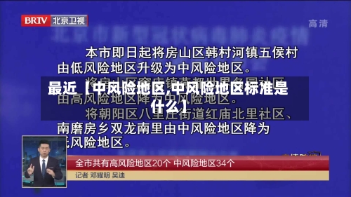 最近【中风险地区,中风险地区标准是什么】-第2张图片