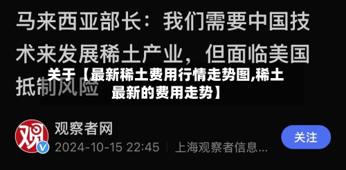 关于【最新稀土费用行情走势图,稀土最新的费用走势】-第2张图片
