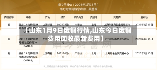 【山东1月9日废铜行情,山东今日废铜费用回收最新费用】