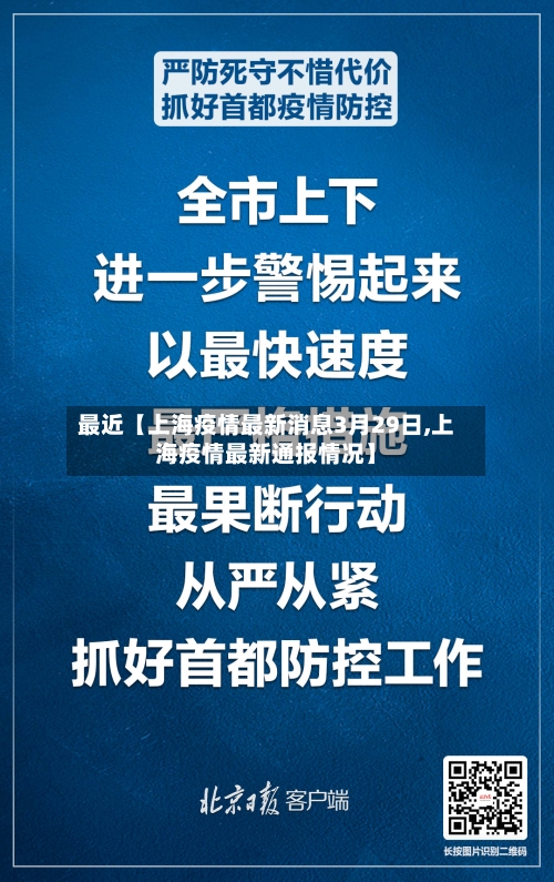 最近【上海疫情最新消息3月29日,上海疫情最新通报情况】