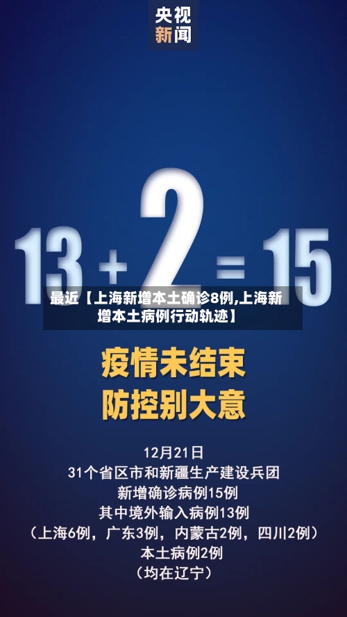 最近【上海新增本土确诊8例,上海新增本土病例行动轨迹】-第2张图片