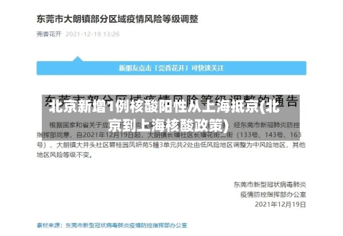 北京新增1例核酸阳性从上海抵京(北京到上海核酸政策)-第3张图片