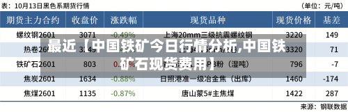 最近【中国铁矿今日行情分析,中国铁矿石现货费用】