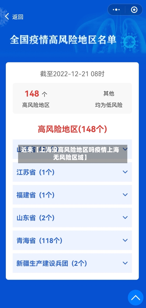 近来【上海没高风险地区吗疫情上海无风险区域】-第3张图片