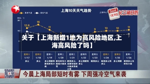 关于【上海新增1地为高风险地区,上海高风险了吗】