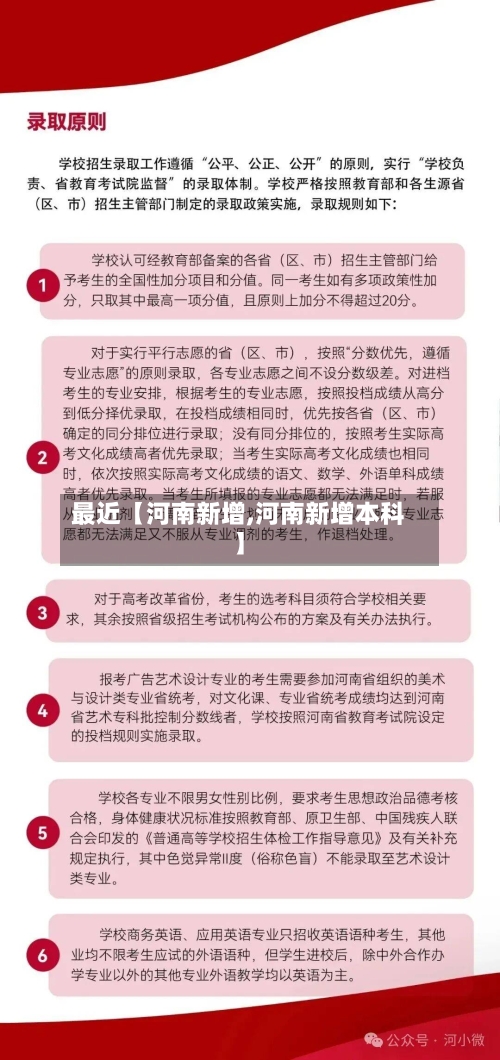 最近【河南新增,河南新增本科】-第2张图片
