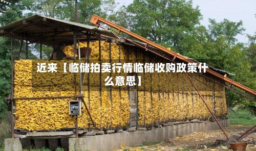 近来【临储拍卖行情临储收购政策什么意思】