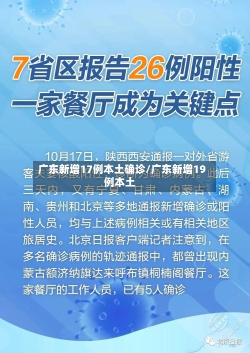 广东新增17例本土确诊/广东新增19例本土