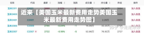近来【美国玉米最新费用走势美国玉米最新费用走势图】
