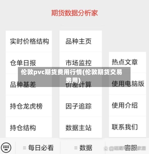 伦敦pvc期货费用行情(伦敦期货交易费用)