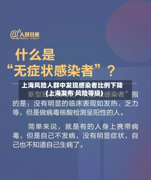 上海风险人群中发现感染者比例下降(上海发布 风险等级)-第2张图片