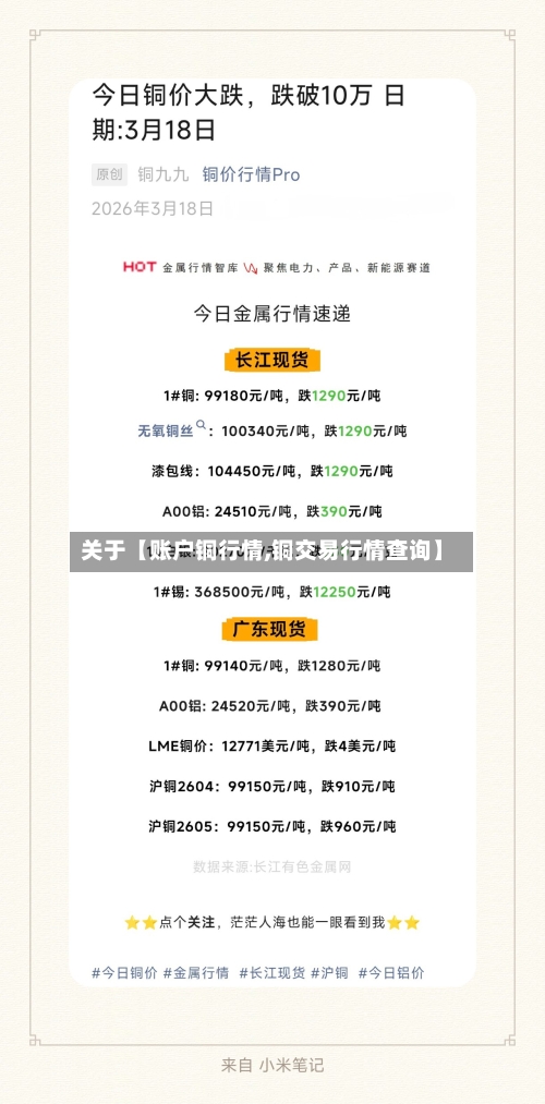 关于【账户铜行情,铜交易行情查询】-第3张图片