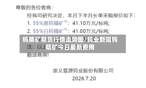 钨精矿期货行情走势图/钨业新闻钨精矿今日最新费用