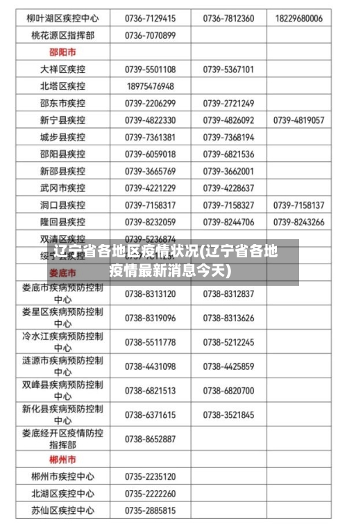 辽宁省各地区疫情状况(辽宁省各地疫情最新消息今天)-第2张图片