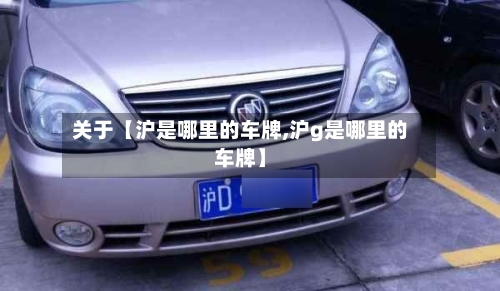 关于【沪是哪里的车牌,沪g是哪里的车牌】-第2张图片