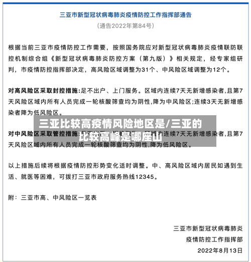 三亚比较高疫情风险地区是/三亚的比较高峰是哪座山-第2张图片