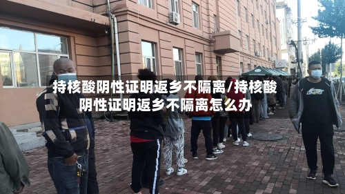 持核酸阴性证明返乡不隔离/持核酸阴性证明返乡不隔离怎么办-第2张图片