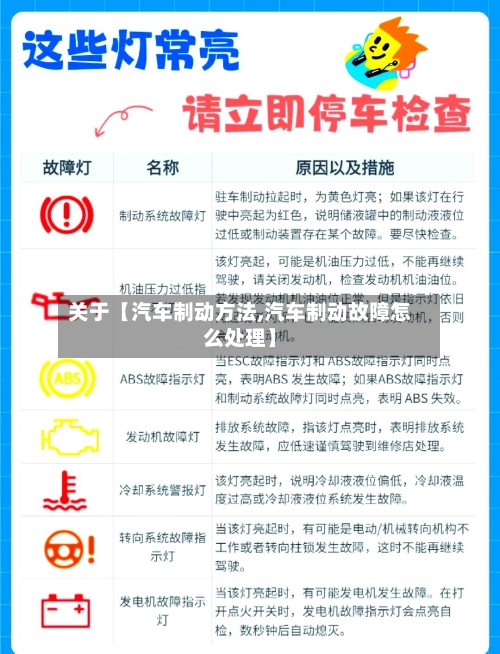 关于【汽车制动方法,汽车制动故障怎么处理】-第2张图片
