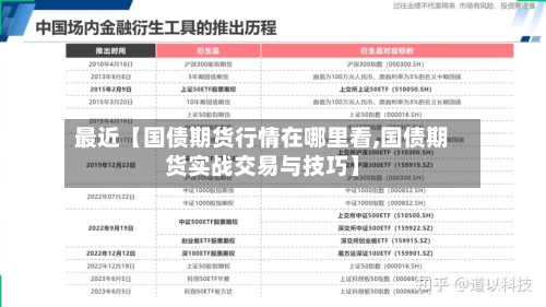 最近【国债期货行情在哪里看,国债期货实战交易与技巧】-第3张图片