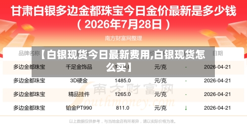 【白银现货今日最新费用,白银现货怎么买】