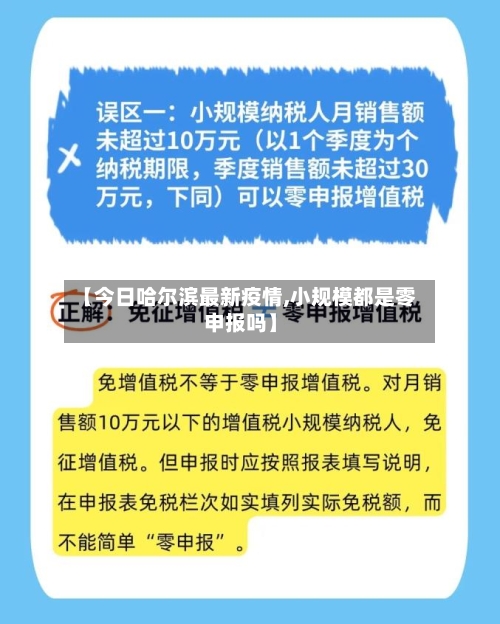 【今日哈尔滨最新疫情,小规模都是零申报吗】