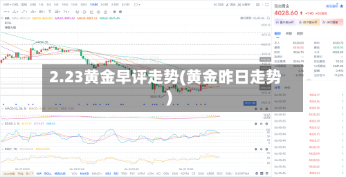 2.23黄金早评走势(黄金昨日走势)