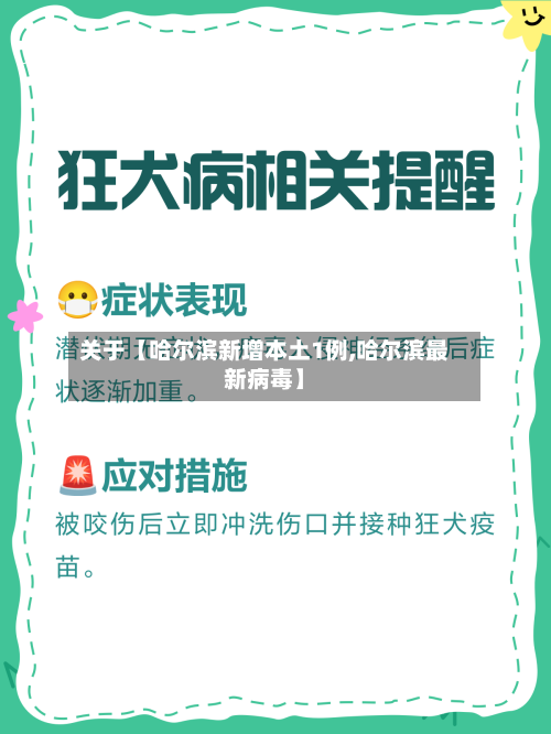 关于【哈尔滨新增本土1例,哈尔滨最新病毒】