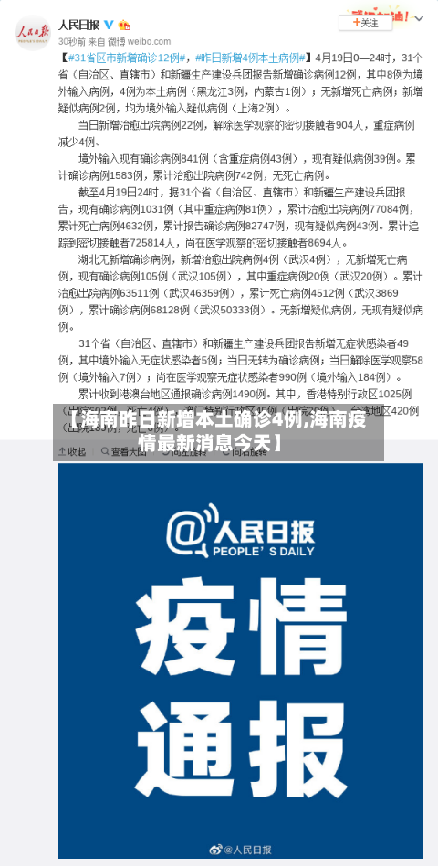 【海南昨日新增本土确诊4例,海南疫情最新消息今天】-第2张图片