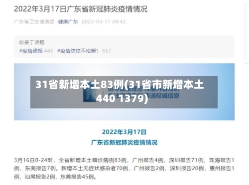 31省新增本土83例(31省市新增本土440 1379)-第2张图片