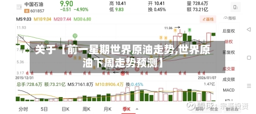 关于【前一星期世界原油走势,世界原油下周走势预测】-第2张图片
